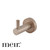 Meir Round Champagne Brass Robe Hook for modern bathroom wall mounting.