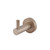 Meir Round Champagne Robe Hook, a solid brass bathroom accessory with a premium electroplated gold finish, perfect for modern home renovations in Australia.