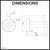 Meir Round Brass Robe Hook Dimensions Diagram 68mm x 45mm Bathroom Accessory Australia