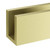 Meir Tiger Bronze Glass Fixing U Bracket for 10mm Tempered Glass Panels in Modern Australian Bathrooms