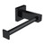 Modern Meir Matte Black Square Toilet Roll Holder for Australian designer bathrooms.