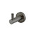 Meir Round Brass Robe Hook in PVD Shadow gunmetal finish, a durable wall-mounted bathroom accessory for towels and robes in Australian homes.