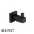 Meir Square Matte Black Robe Hook, modern solid brass bathroom wall hook available in Australia.