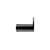 Meir Curvae Single Robe Hook in PVD Shadow Gunmetal finish for modern Australian bathroom renovations.