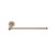 Meir Champagne Round Guest Towel Rail, premium brass bathroom accessory for ensuites and powder rooms in Australia.