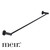 Meir Round Brass Single Towel Rail 900mm in Matte Black for Australian luxury bathrooms.
