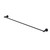 Meir Round Matte Black 900mm Single Towel Rail, Solid Brass Bathroom Accessory, Australia