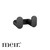 Meir Curvae Matte Black Double Robe Hook, modern stainless steel twin wall hook for luxury bathrooms in Australia.