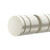 Meir PVD Brushed Nickel Solid Brass Round Door Knob with Circular Grooves, Available at Renovator Store Australia