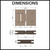 Technical drawing and dimensions for Meir MGA01N glass-to-glass shower screen hinge in Australia.