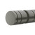 Meir PVD Shadow Gunmetal Shower Door Handle, Solid Brass Round Knob with Circular Grooves, Sleek Modern Bathroom Hardware Australia