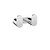 Meir Curvae Double Robe Hook in Polished Chrome for modern Australian bathroom renovations.
