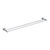 Meir Round Double Towel Rail 900mm in Polished Chrome finish for modern Australian bathrooms.