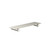 Meir Curvae Shower Shelf 400mm in PVD Brushed Nickel for modern Australian bathroom renovations.