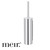 Modern Round Polished Chrome Toilet Brush and Holder for Contemporary Australian Bathrooms