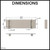 Meir Curvae 400mm Floating Shower Shelf for modern bathroom storage in Australia.