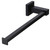 Meir Matte Black Square Guest Towel Rail for modern Australian bathrooms.