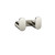 Meir Curvae Double Robe Hook in PVD Brushed Nickel, a premium solid brass bathroom accessory for modern Australian homes.