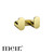 Meir Curvae Double Robe Hook in Gold finish for modern luxury bathrooms in Australia.