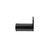 Meir Curvae Single Robe Hook in Matte Black finish for modern Australian bathroom renovations.