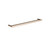 Meir Curvae Champagne Single Towel Rail 600mm, Elegant Solid Brass Bathroom Accessory Australia.
