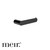 Meir Curvae Matte Black Toilet Roll Holder, a modern wall-mounted solid brass bathroom accessory for luxury homes in Australia.