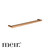 Meir Curvae Single Towel Rail 600mm in Lustre Bronze finish for modern Australian bathrooms.