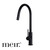 Meir Round Piccola Matte Black Pull Out Kitchen Mixer Tap with Paddle Handle for Australian Kitchens