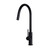 Meir Round Piccola Matte Black Pull Out Kitchen Mixer Tap with Dual Spray Function for Australian Homes