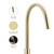 Meir solid brass pull-out kitchen mixer tap in a bronze electroplated finish for modern Australian kitchens.
