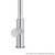 Meir Round Pinless Piccola Pull Out Kitchen Mixer Tap in Polished Chrome with dual spray functions and retractable hose for modern Australian kitchens.