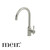 Meir Harrington Kitchen Mixer in Brushed Nickel featuring a high arched swivel spout and solid brass construction for modern Australian kitchens.