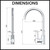 Meir MK10N-SS316 Outdoor Kitchen Mixer Tap Dimensions and Technical Specifications for Australian Homes