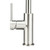 Solid brass retractable pull out kitchen mixer tap featuring European components and a high arc swivel spout for modern Australian homes.