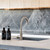 Meir Pinless Round Kitchen Mixer Tap in a modern kitchen setup available at Renovator Store Australia.