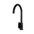 Meir Matte Black Round Gooseneck Kitchen Mixer Tap with Paddle Handle for Australian Kitchens and Laundries.