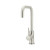 Meir Round Kitchen Mixer Tap in PVD Brushed Nickel finish featuring a 360-degree swivel spout and single lever handle for modern Australian kitchens.