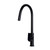 Meir Round Piccola Pull Out Kitchen Mixer Tap with Paddle Handle in Matte Black, Australian luxury kitchen tapware.