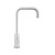 Meir Square Neck Matte Black Kitchen Mixer Tap with Gooseneck Swivel Spout and Single Lever Handle - Modern Australian Kitchen Fixture.