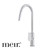 Meir Round Paddle Piccola Pull Out Kitchen Mixer Tap in Polished Chrome finish featuring an ergonomic retractable nozzle and dual spray functions for modern Australian kitchens.