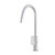 Meir Round Paddle Piccola Pull Out Kitchen Mixer Tap in Polished Chrome featuring a sleek designer paddle handle and retractable dual-spray nozzle for modern Australian kitchens.