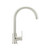 Meir PVD Brushed Nickel Round Gooseneck Kitchen Mixer Tap with Paddle Handle for modern Australian homes.
