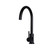 Meir Matte Black Round Kitchen Mixer Tap with Single Lever Handle and High Arc Gooseneck Swivel Spout for Modern Australian Kitchens