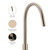 Meir Round Piccola Champagne Paddle Handle Pull Out Kitchen Mixer Tap - Australia 5-Star WELS Rated Kitchen Sink Faucet