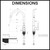 Meir MK03PD Kitchen Mixer Tap with Paddle Handle Dimensions Technical Drawing - Kitchen Tapware Australia