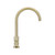 Meir Round Gooseneck Kitchen Mixer Tap with Pencil Lever Handle in PVD Tiger Bronze finish, featuring a 360-degree swivel spout and solid brass construction for modern Australian kitchens.
