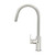 Meir Round Paddle Piccola Pull Out Kitchen Mixer Tap in PVD Brushed Nickel for modern Australian kitchens