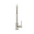 Meir Round Gooseneck Kitchen Mixer Tap in PVD Brushed Nickel finish for modern Australian kitchen renovations.