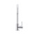 Meir Round Gooseneck Kitchen Mixer Tap in Polished Chrome (MK03-C) featuring a sleek solid brass construction and single pin lever handle, available at Renovator Store Australia.