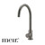 Meir Pinless Round PVD Shadow Gunmetal Basin Mixer Tap for modern Australian bathrooms